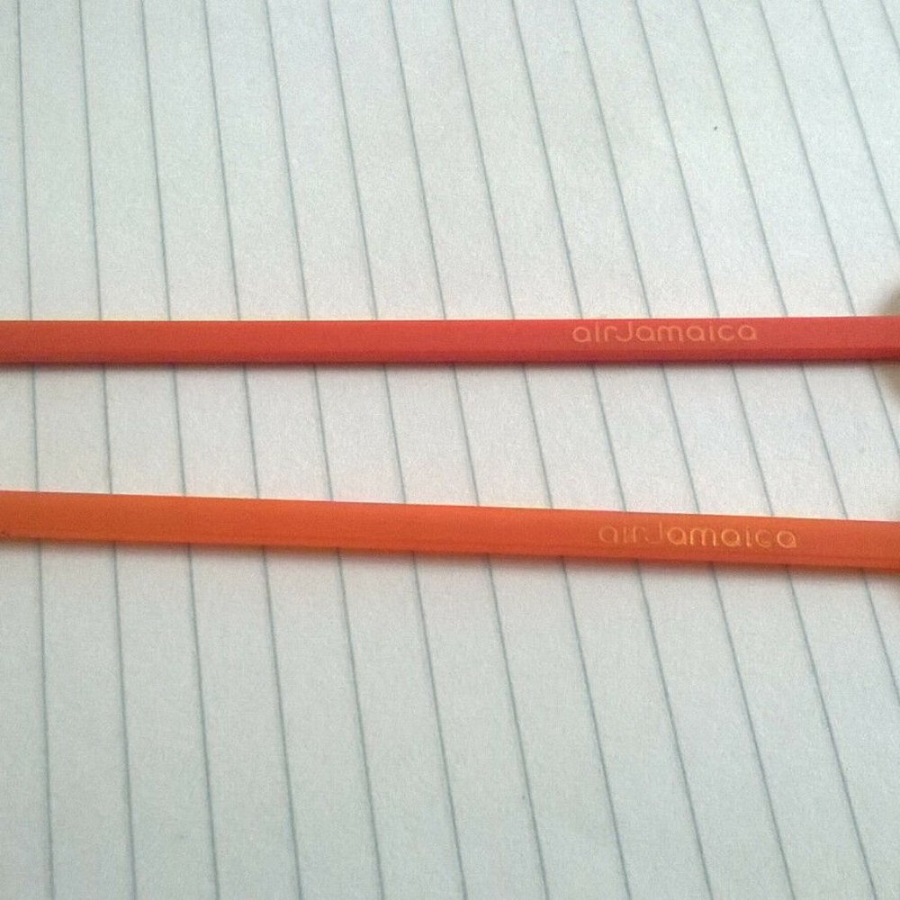 Air Jamaica Airlines 2 Swizzle Sticks Drink Stirre